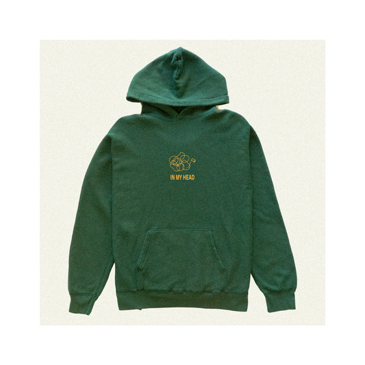 I Think Too Much Premium Hoodie - Leaf Green