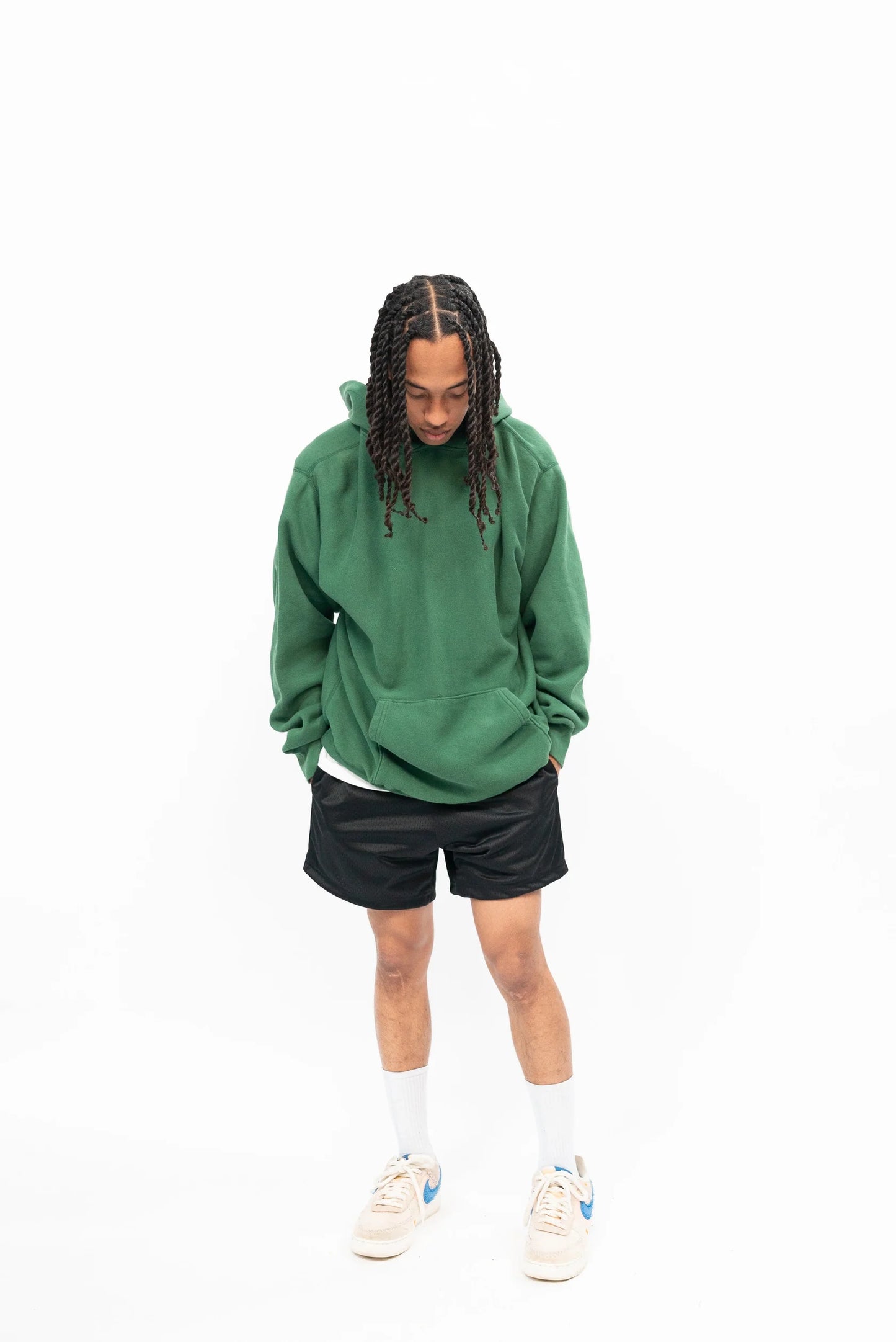 I Think Too Much Premium Hoodie - Leaf Green