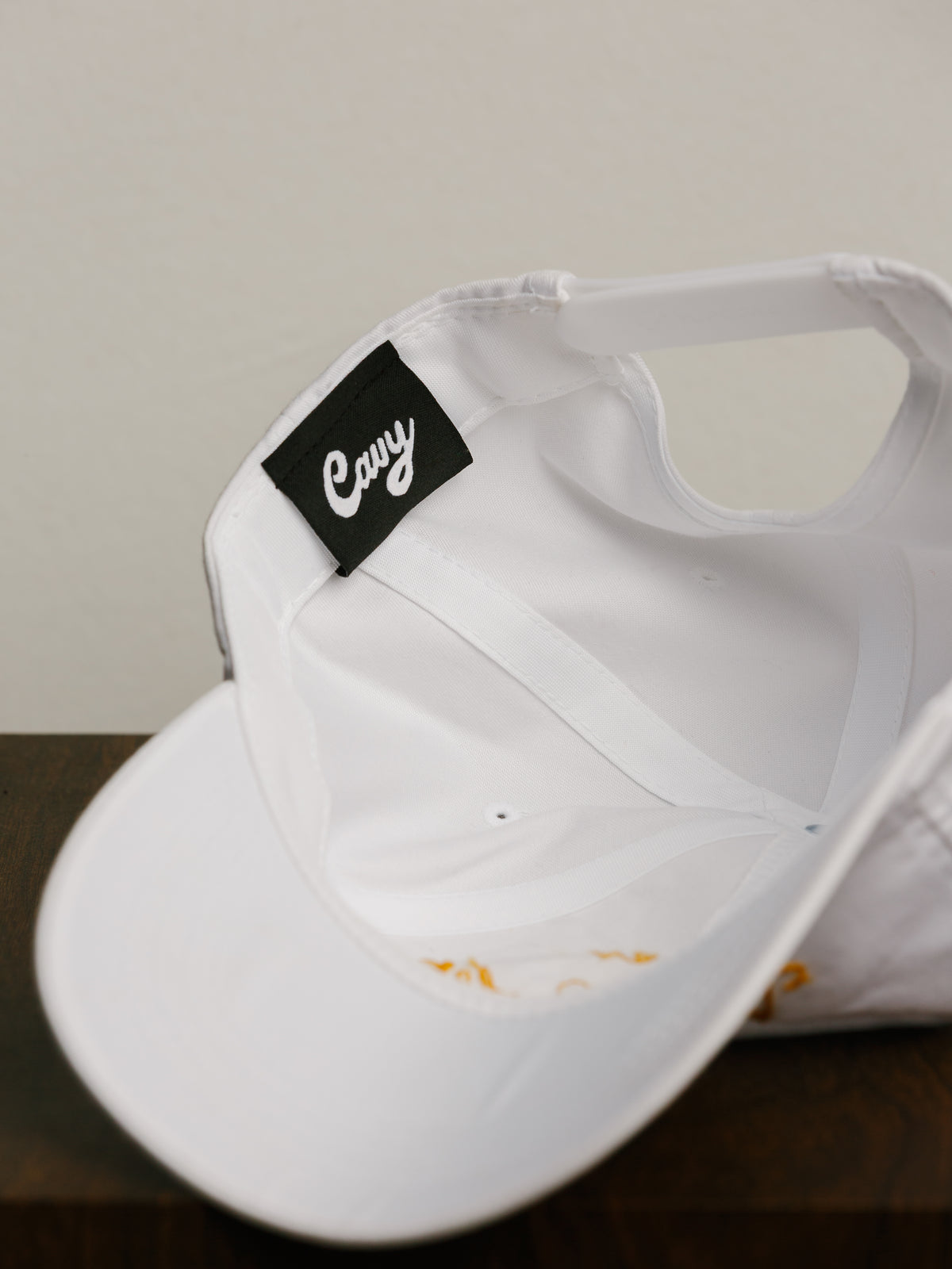 Never Not Golfing Hat — Gold Chainstitch Embroidered 5-Panel